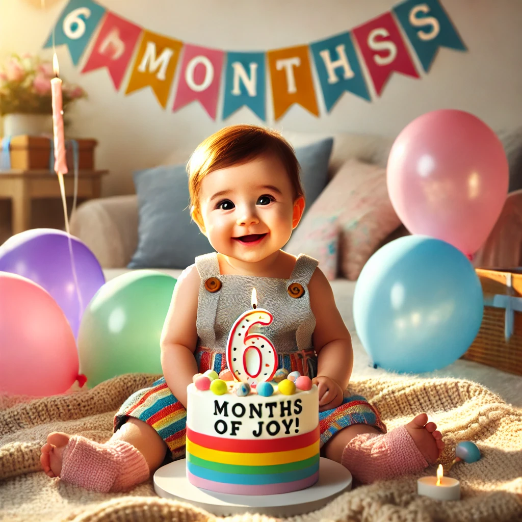 Birthday wishes for 6th month baby