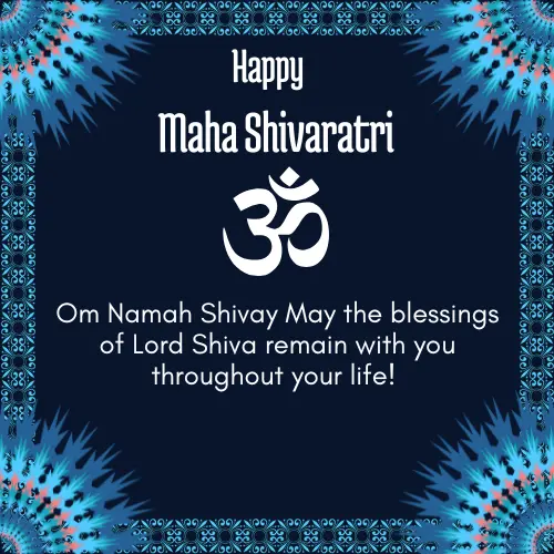 Shivratri Night with Om Symbol