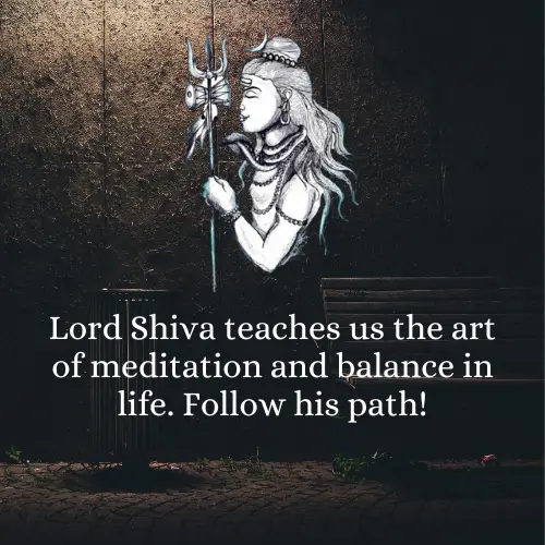 Shiva Tandava Dance with Quote