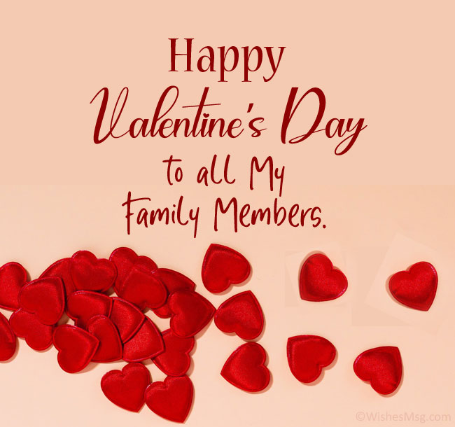 Valentines Day Wishes for Family