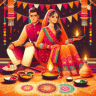 Unique Lohri Greetings for Newlyweds to Celebrate Love