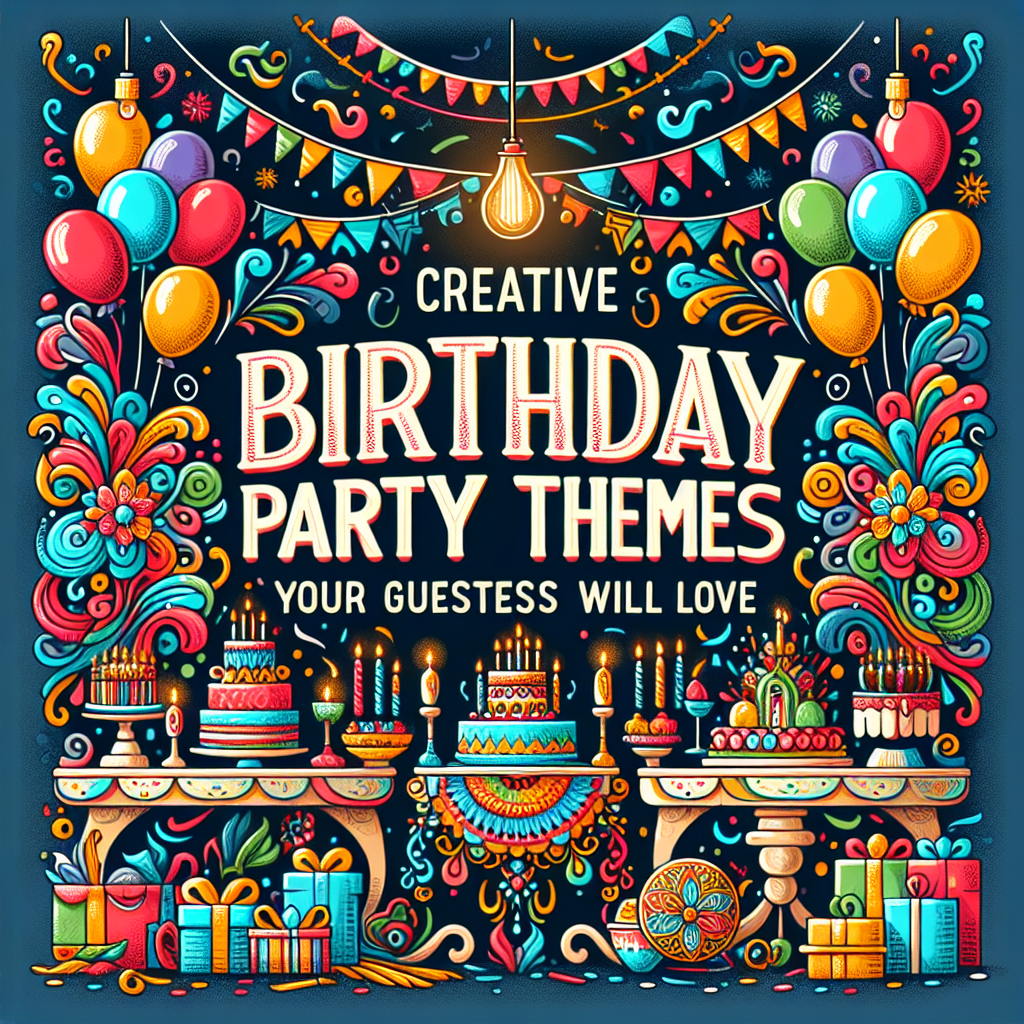 Creative Birthday Party Themes Your Guests Will Love
